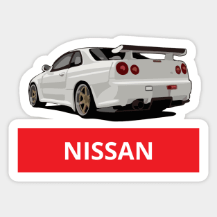 nissan gtr Sticker